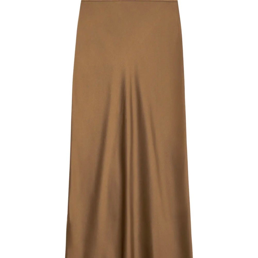 Anine Bing - Bar Silk Skirt in Sepia